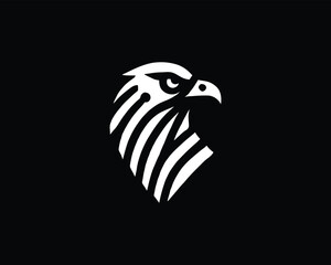 Eagle logo design icon symbol vector illustration.
