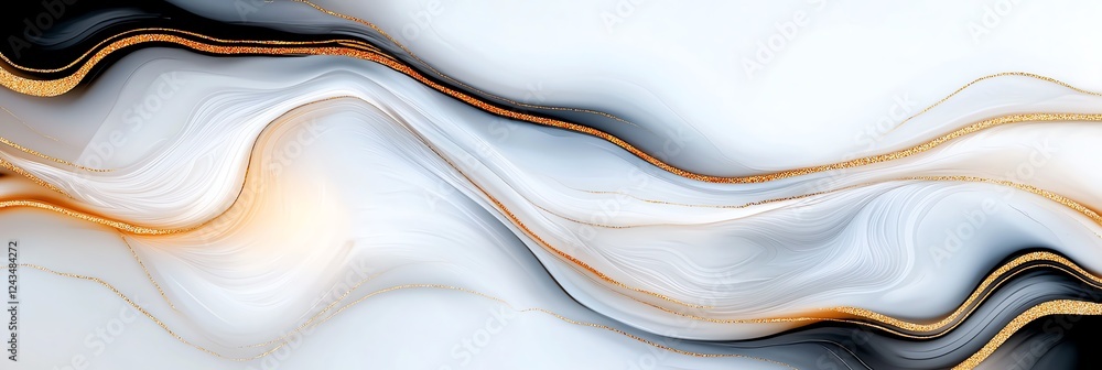 Poster this abstract wave pattern features a blend of soft colors, creating a smooth visual flow. perfect f