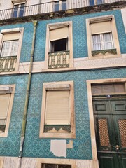Lisbon cityscape, view of the old town Alfama, Portugal,