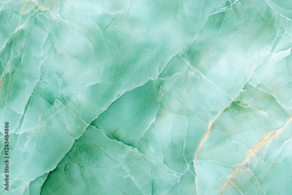 Poster this image features a stunning close-up of a smooth, green marble texture, showcasing intricate vein