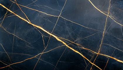 black and gold marble surface with intricate golden veins. The elegant patterns create a luxurious and sophisticated look, perfect for design projects.