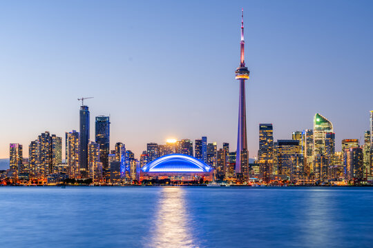 Toronto, Ontario, Canada cityscape on Lake Ontario