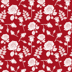 seamless background with roses