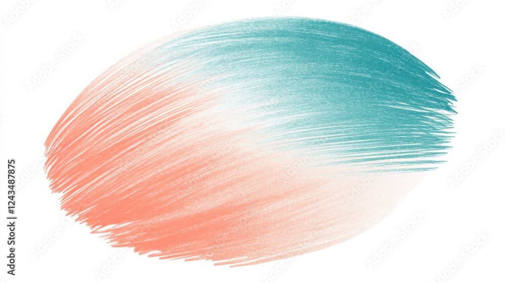 Poster elegant pencil strokes create a soft gradient effect on a white canvas with gentle color transitions