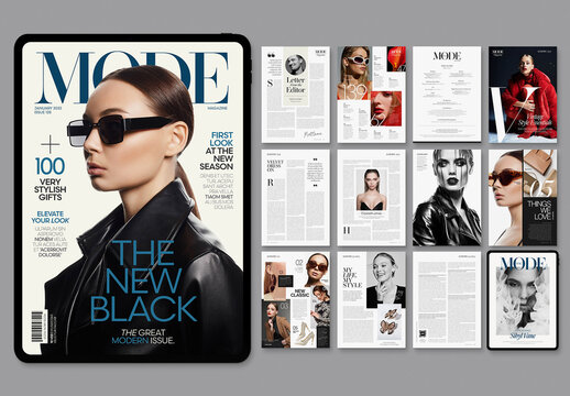 Digital Magazine Template