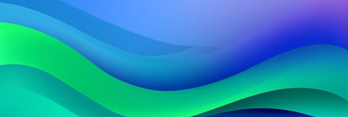 Obraz premium Waves of vibrant blues and greens swirl together creating a tranquil atmosphere. Generative AI