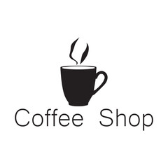 Coffee Shop Vector Logo Design Icon Graphic
