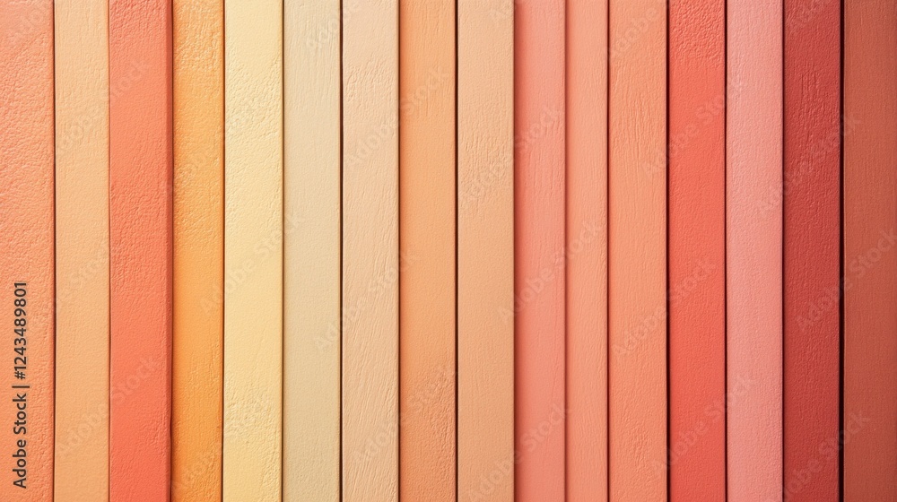 Poster Soft gradient background with warm hues transitioning from yellow to coral, ideal for design and artistic uses