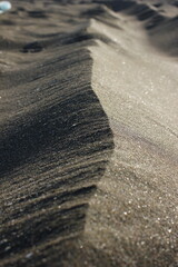 The undulating texture of the desert in perspective