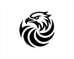 Eagle logo design icon symbol vector illustration.