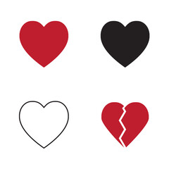 heart set, heart collection