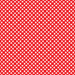 Seamless pattern. Red and white heart shape. Valentine's Day theme. For backdrop or fabric pattern.
