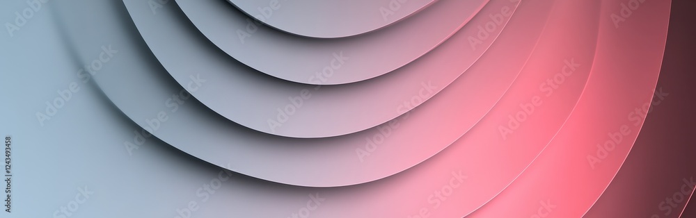 Poster elegant circular gradient transitioning from gray to vibrant red in a modern design