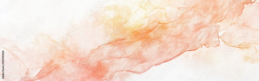 Poster soft pastel hues blend seamlessly on a delicate white background creating a tranquil and calming atm