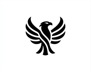 Eagle logo design icon symbol vector illustration.