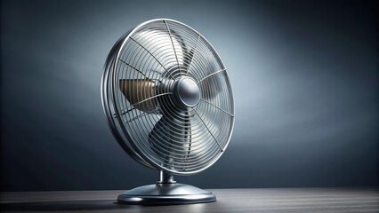 Fan spinning rapidly with a sense of purpose, fan action, air circulation