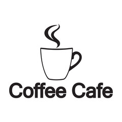 Coffee Cafe Vector Logo Design Icon Graphic