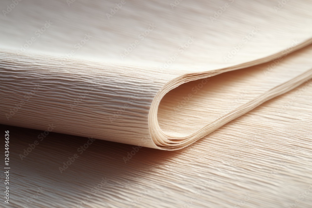 Poster beautiful textured paper rolls creating elegant design opportunities. generative ai