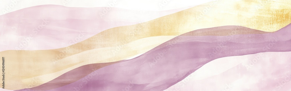 Poster Soft abstract pencil strokes in gentle pastel colors create a calming background for creative projects or artistic displays