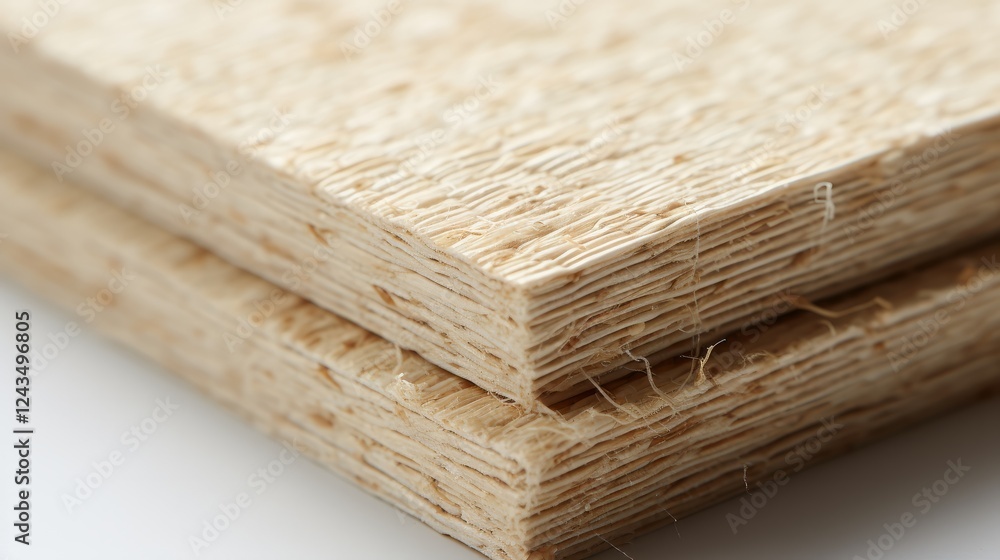 Poster natural fibers showcase textures and layers in a detailed close-up. generative ai