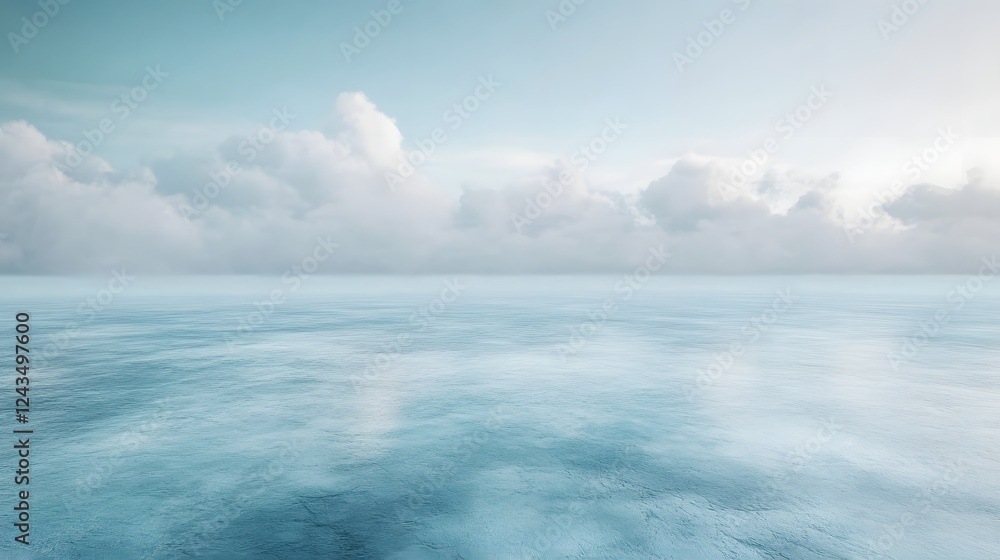 Poster serene sky backdrop with smooth gradient and dreamy atmosphere offering tranquil aesthetic for relax