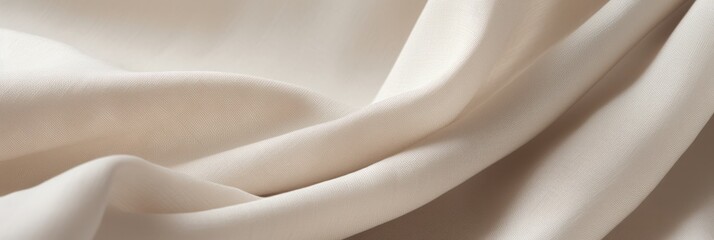 Obraz premium Elegance captured in soft, flowing fabric draped softly on a serene background. Generative AI