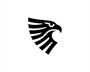 Eagle logo design icon symbol vector illustration.