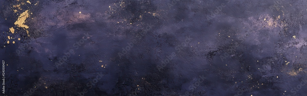 Poster Textured concrete surface in deep plum navy with subtle gold accents, creating an artistic backdrop for various applications