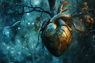 Heartline graphic ending in a poignant message of life's fragility