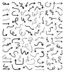 Doodle Hand Drawn Arrows