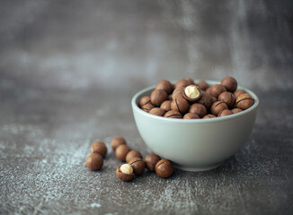 Mkadamia nuts on the table