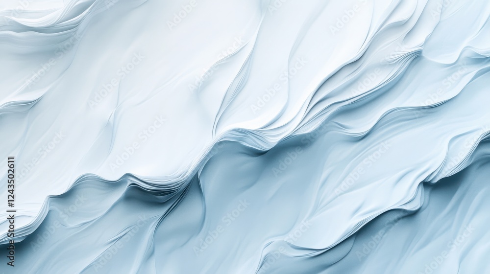 Fototapete Smooth icy gradient texture creates a serene and calming backdrop for any design project or digital artwork setting