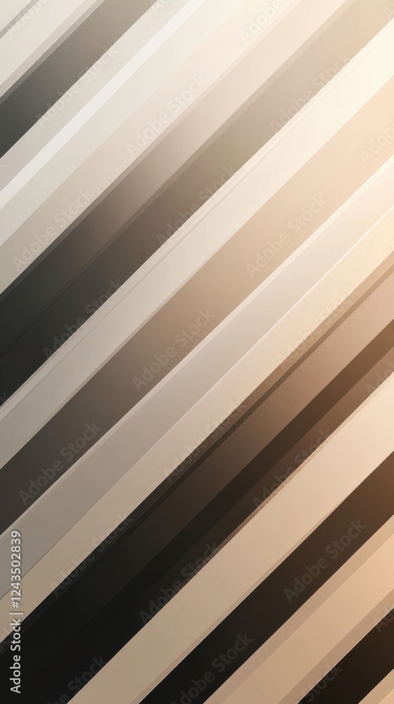 Aufkleber Dynamic diagonal stripes create a captivating gradient design using various shades