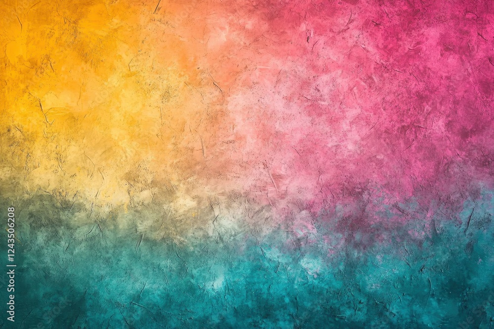 Poster colorful abstract background featuring a textured paint design in vibrant hues and patterns
