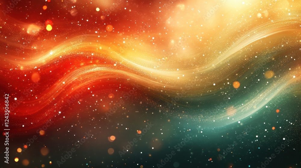 Poster colorful abstract background with vibrant hues and soft blurring effect for creative design projects