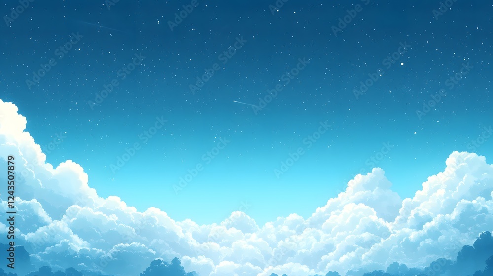 Poster stunning gradient sky background featuring a smooth dreamy gradient and a soft natural ambiance this
