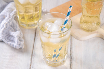Iced cream soda drink