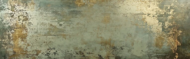 Obraz premium Distressed metallic design with olive green tones showcasing texture and artistic depth