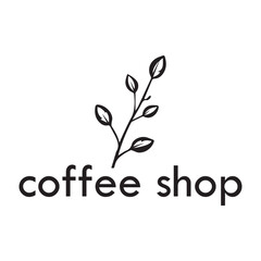 Coffee Shop Vector Logo Design Icon Graphic