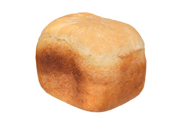 Large loaf of bread isolated on white