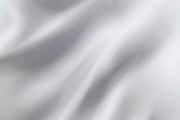 Obraz premium Soft, flowing white fabric with gentle waves and subtle texture creates elegant and serene atmosphere. Ideal for backgrounds or textile designs