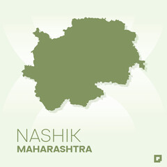 Nashik vector map, Vector map of Nashik, editable eps, AI files, Vector illustration of Nashik vector map