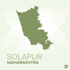 Obraz premium Sindhudurg vector map, Vector map of Sindhudurg, editable eps, AI files, Vector illustration of Sindhudurg vector map