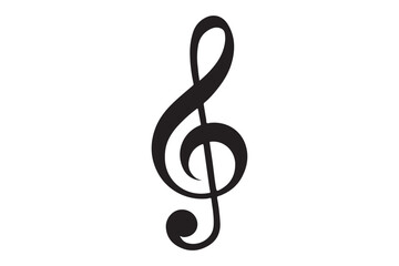 Heart music note logo