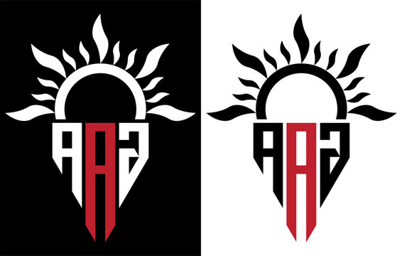 AAG Letter Logo Design. Initial letters AAG logo icon. Abstract letter AAG minimal vector logo design template.