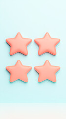 Delightful pink star shaped cookies kitchen food shot bright palette