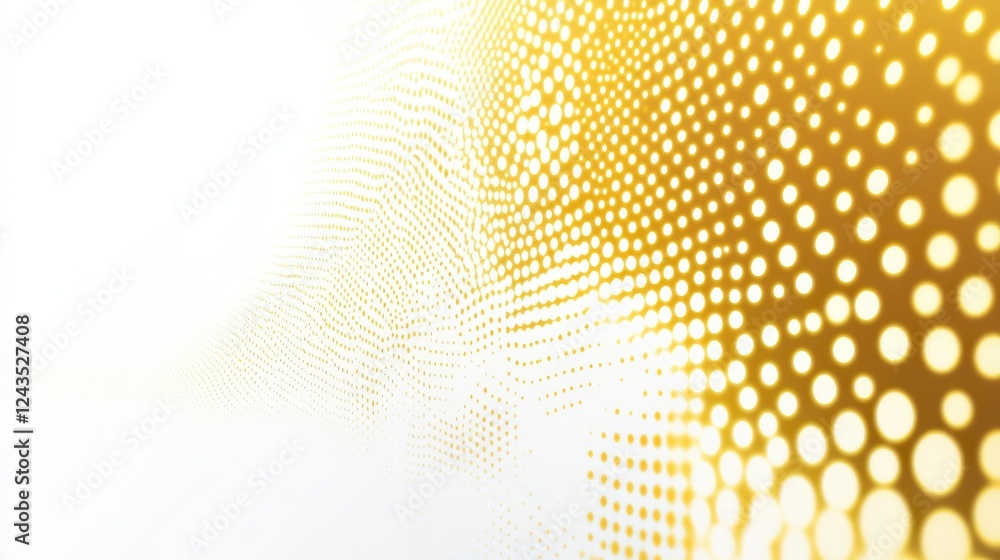 Leinwandbilder radiant yellow halftone dots create a vibrant transitioning effect on a bright background