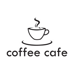 Coffee Cafe Vector Logo Design Icon Graphic