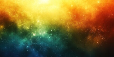 Fototapeta premium Cosmic Nebula: A Kaleidoscope of Celestial Colors