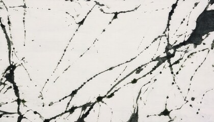 abstract black vein pattern on white marble texture, high-resolution background for interior design, branding, and decor

